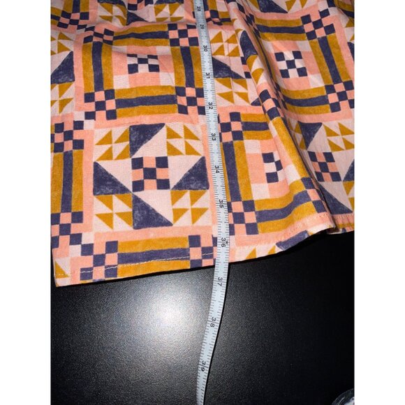 TAYLOR TILLMAN Veronica Mini Dress Button Front Short Sleeves Pink Size Large - Picture 10 of 12